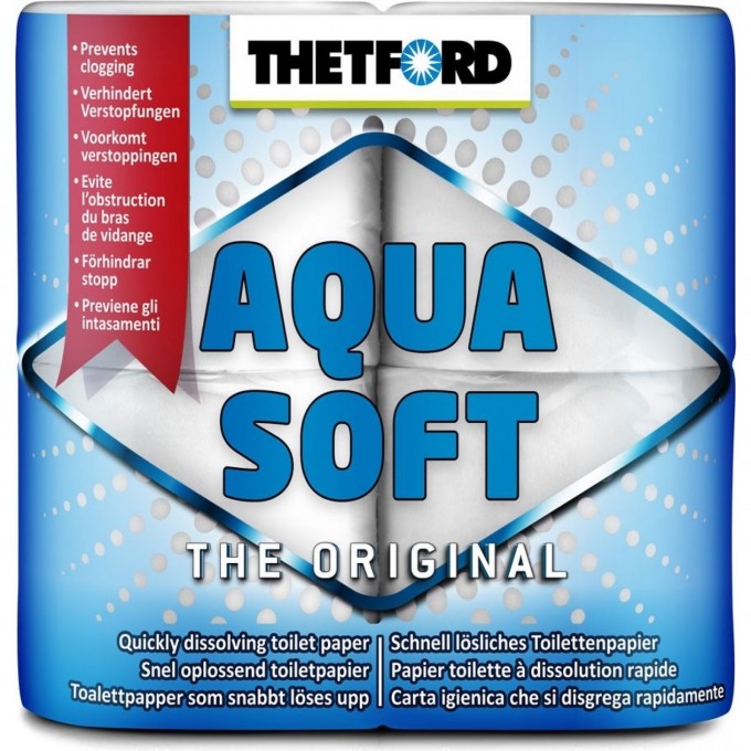 Бумага для биотуалета THETFORD Aqua Soft (4 шт., растворимая) 201946